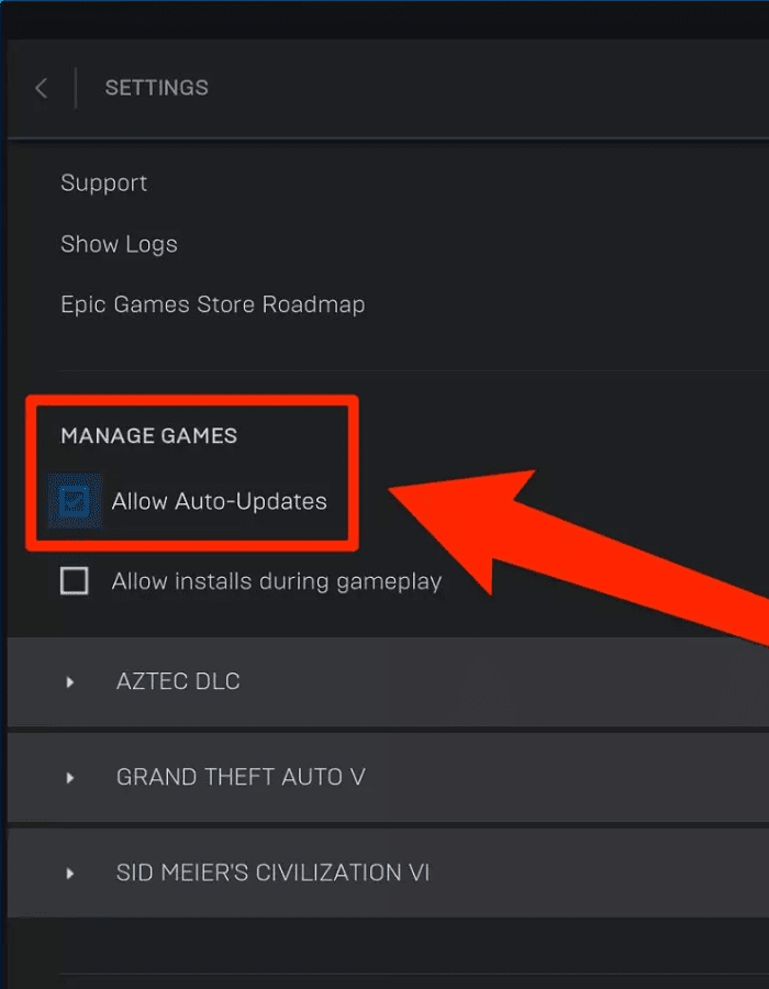 Allow Auto-Updates of Epic Game Launcher
