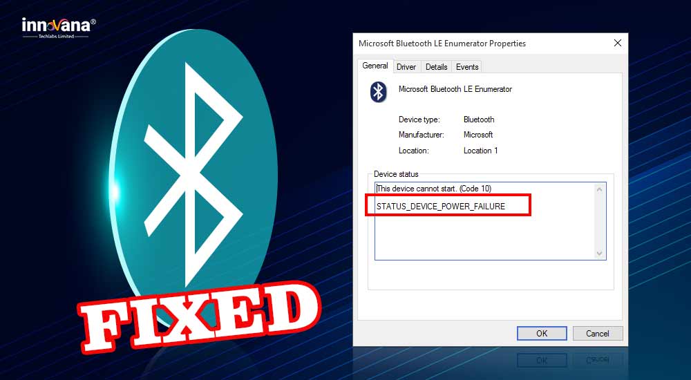How to Fix Status_Device_Power_Failure Bluetooth Error in Windows 10